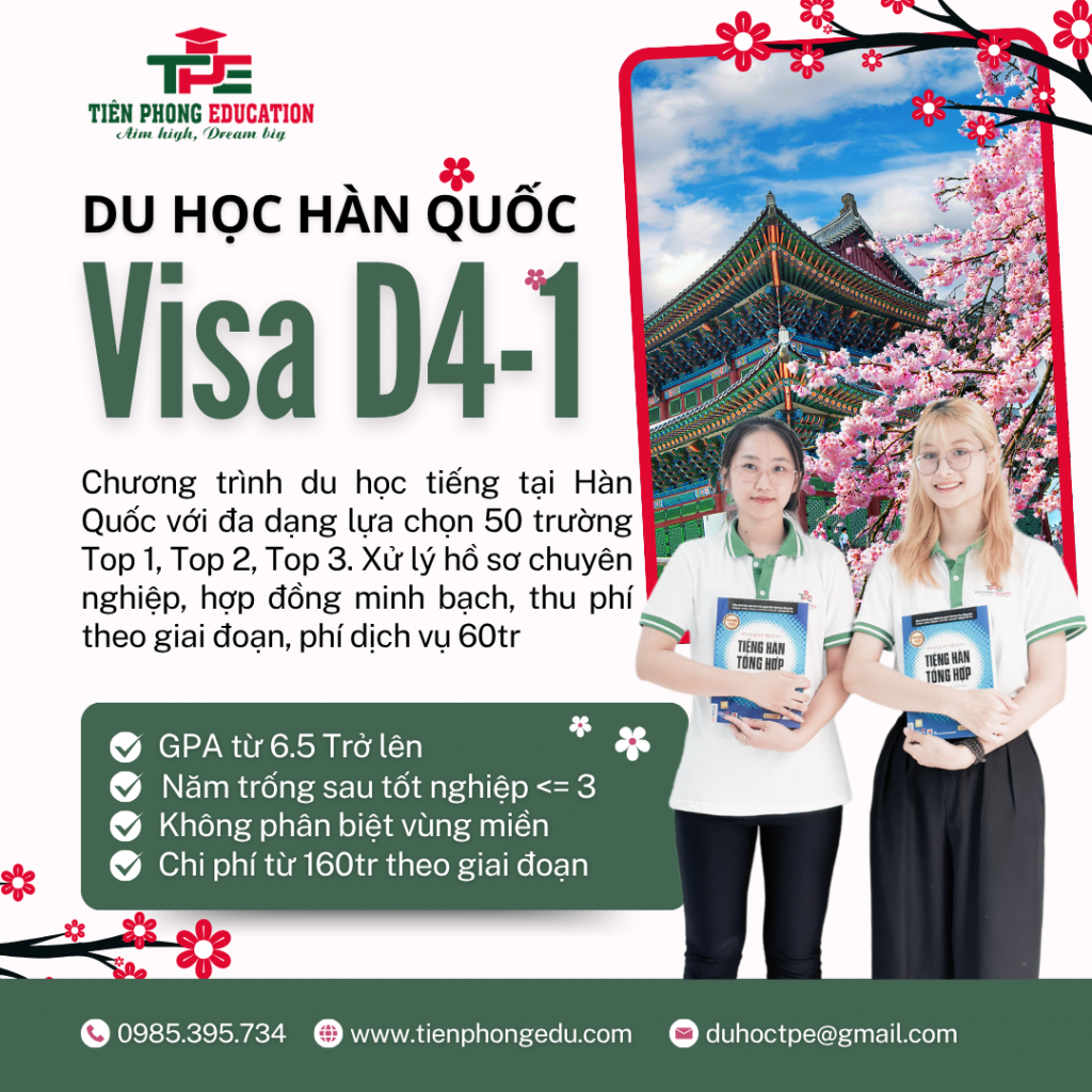 Du học tiếng Hàn Quốc cùng Tiên Phong